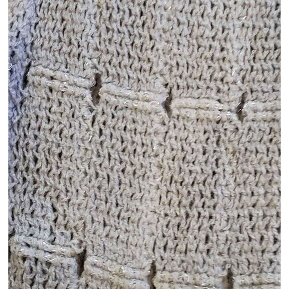 Pair of Kimberly C Knit Neck Scarves Tan and Gray Women's Collar Scarf 8x22 NWT - Picture 8 of 16